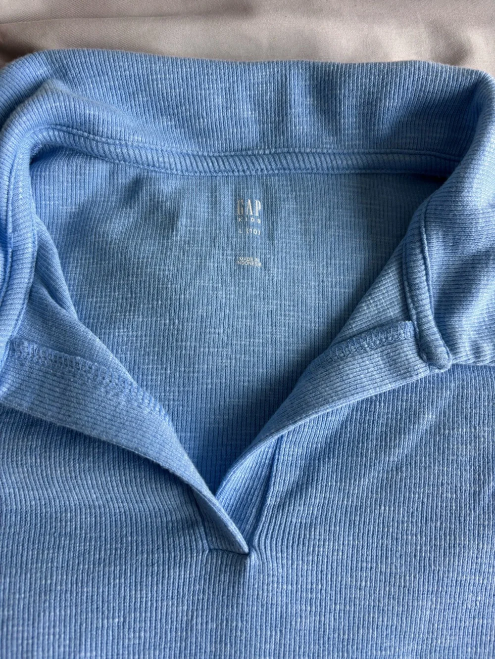Gap Kids Blue Polo T-Shirt Top Size Large (10) Girls